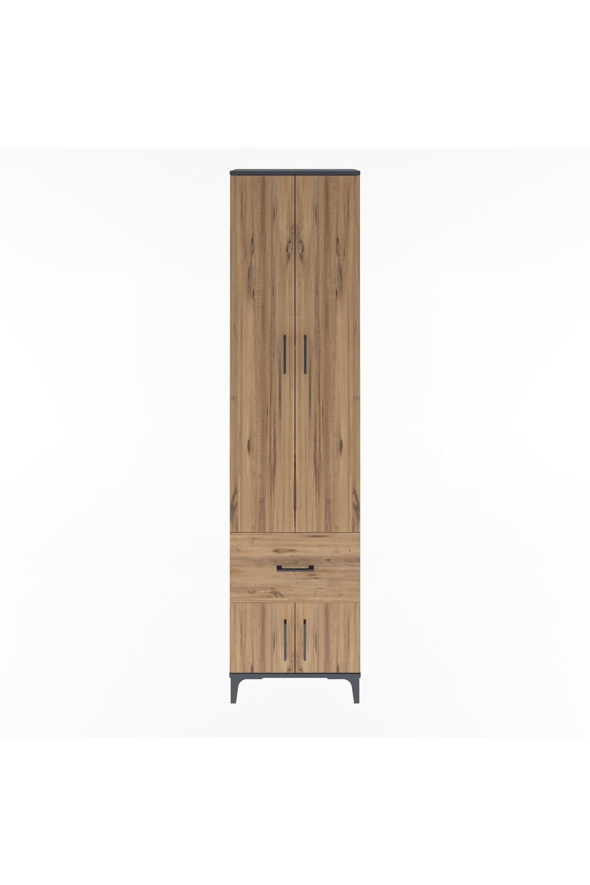 Arges Dolap 4 Raflı Tek Çekmeceli 4 Kapaklı 60x30x243 - S32M003V6A