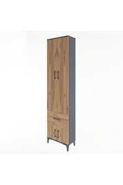 Arges Dolap 4 Raflı Tek Çekmeceli 4 Kapaklı 60x30x243 - S32M003V6A
