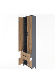 Arges Dolap 4 Raflı Tek Çekmeceli 4 Kapaklı 60x30x243 - S32M003V6A