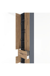 Arges Dolap 4 Raflı Tek Çekmeceli 4 Kapaklı 60x30x243 - S32M003V6A