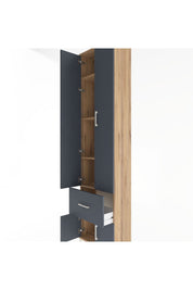 Arges Dolap 4 Raflı Tek Çekmeceli 4 Kapaklı 60x30x243 - S32M003V8A