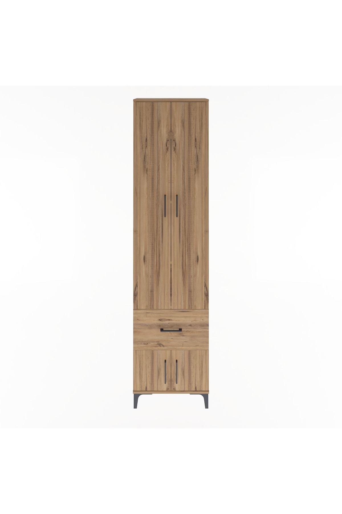 Arges Dolap 4 Raflı Tek Çekmeceli 4 Kapaklı 60x30x243 - S32M003V9A