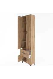 Arges Dolap 4 Raflı Tek Çekmeceli 4 Kapaklı 60x30x243 - S32M003V9A