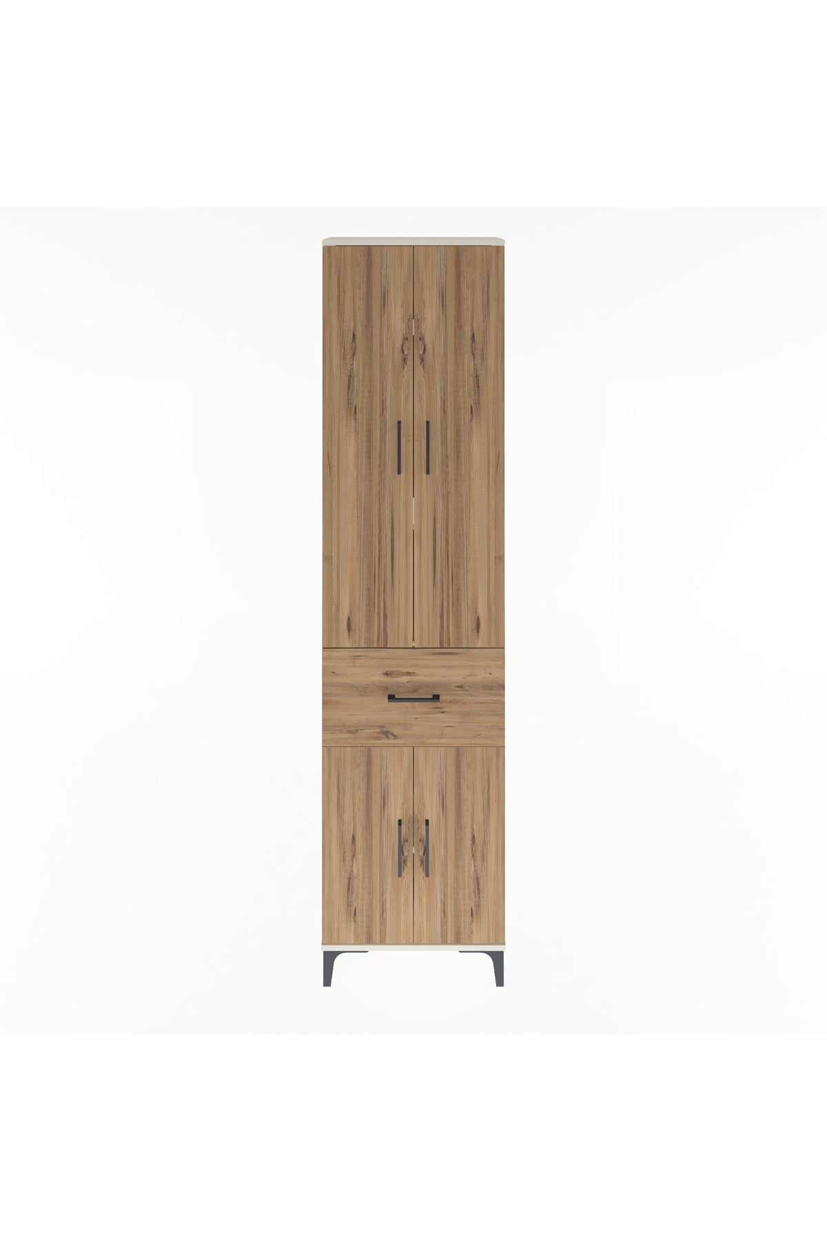 Arges Dolap 4 Raflı Tek Çekmeceli 4 Kapaklı 60x30x243 - S32M004V3A
