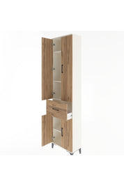 Arges Dolap 4 Raflı Tek Çekmeceli 4 Kapaklı 60x30x243 - S32M004V3A