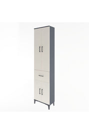 Arges Dolap 4 Raflı Tek Çekmeceli 4 Kapaklı 60x30x243 - S32M004V4A