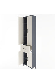 Arges Dolap 4 Raflı Tek Çekmeceli 4 Kapaklı 60x30x243 - S32M004V4A