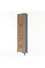 Arges Dolap 4 Raflı Tek Çekmeceli 4 Kapaklı 60x30x243 - S32M004V6A