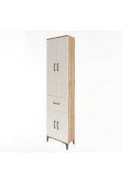 Arges Dolap 4 Raflı Tek Çekmeceli 4 Kapaklı 60x30x243 - S32M004V7A