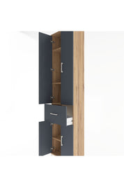 Arges Dolap 4 Raflı Tek Çekmeceli 4 Kapaklı 60x30x243 - S32M004V8A