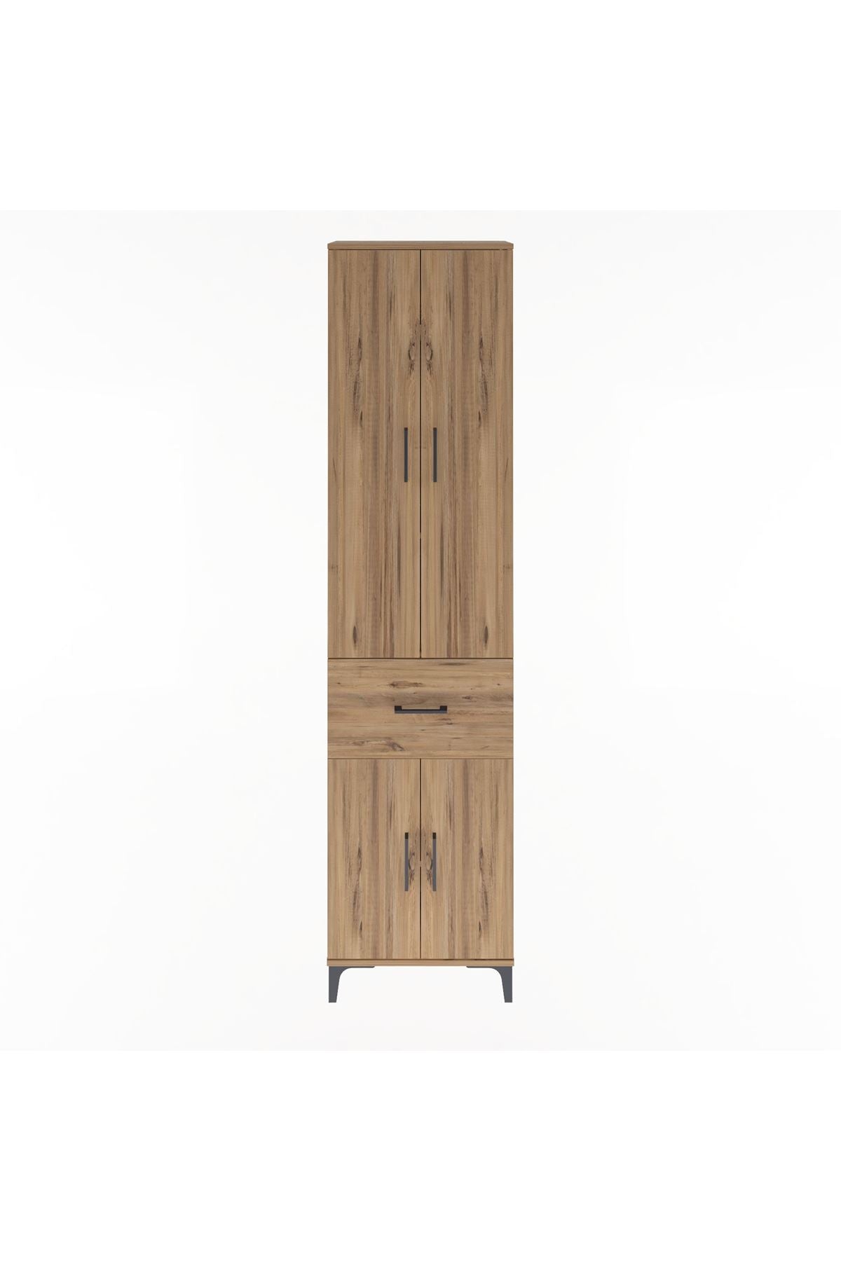 Arges Dolap 4 Raflı Tek Çekmeceli 4 Kapaklı 60x30x243 - S32M004V9A