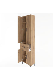 Arges Dolap 4 Raflı Tek Çekmeceli 4 Kapaklı 60x30x243 - S32M004V9A