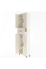 Arges Dolap 4 Raflı Tek Çekmeceli 4 Kapaklı 60x30x243 - S32M005V1A