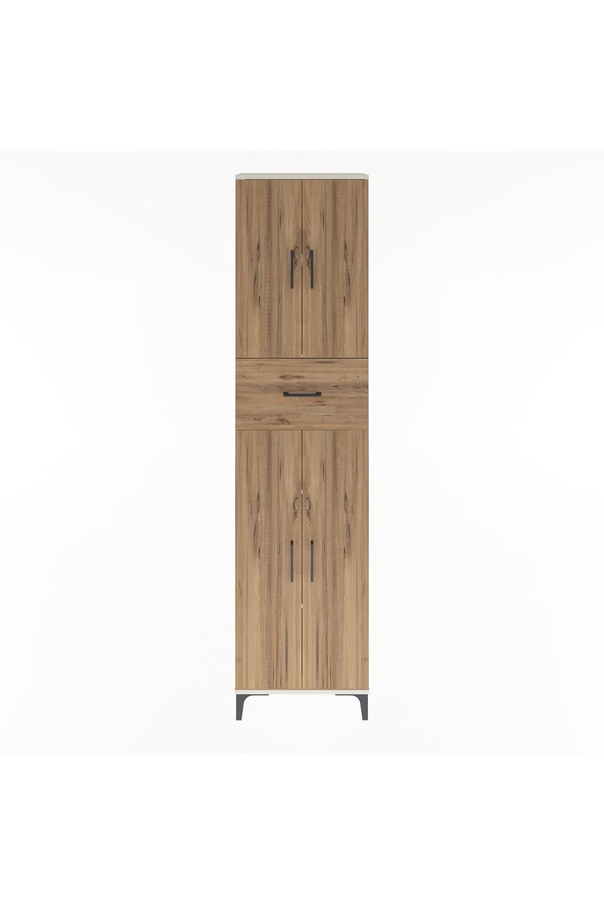 Arges Dolap 4 Raflı Tek Çekmeceli 4 Kapaklı 60x30x243 - S32M005V3A