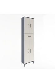 Arges Dolap 4 Raflı Tek Çekmeceli 4 Kapaklı 60x30x243 - S32M005V4A