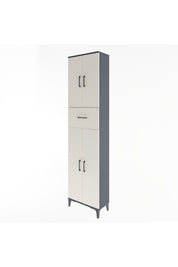 Arges Dolap 4 Raflı Tek Çekmeceli 4 Kapaklı 60x30x243 - S32M005V4A