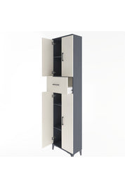 Arges Dolap 4 Raflı Tek Çekmeceli 4 Kapaklı 60x30x243 - S32M005V4A