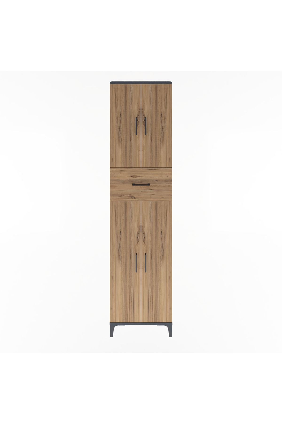 Arges Dolap 4 Raflı Tek Çekmeceli 4 Kapaklı 60x30x243 - S32M005V6A