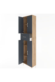 Arges Dolap 4 Raflı Tek Çekmeceli 4 Kapaklı 60x30x243 - S32M005V8A