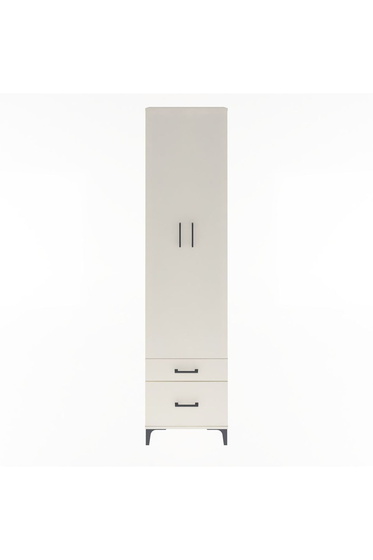 Arges Dolap 4 Raflı 2 Çekmeceli 2 Kapaklı 60x30x243 - S32M006V1A