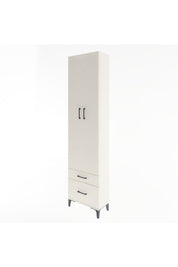 Arges Dolap 4 Raflı 2 Çekmeceli 2 Kapaklı 60x30x243 - S32M006V1A