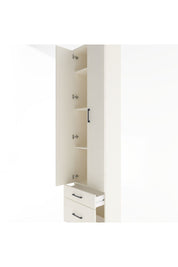 Arges Dolap 4 Raflı 2 Çekmeceli 2 Kapaklı 60x30x243 - S32M006V1A