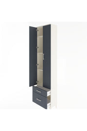 Arges Dolap 4 Raflı 2 Çekmeceli 2 Kapaklı 60x30x243 - S32M006V2A