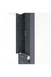 Arges Dolap 4 Raflı 2 Çekmeceli 2 Kapaklı 60x30x243 - S32M006V5A