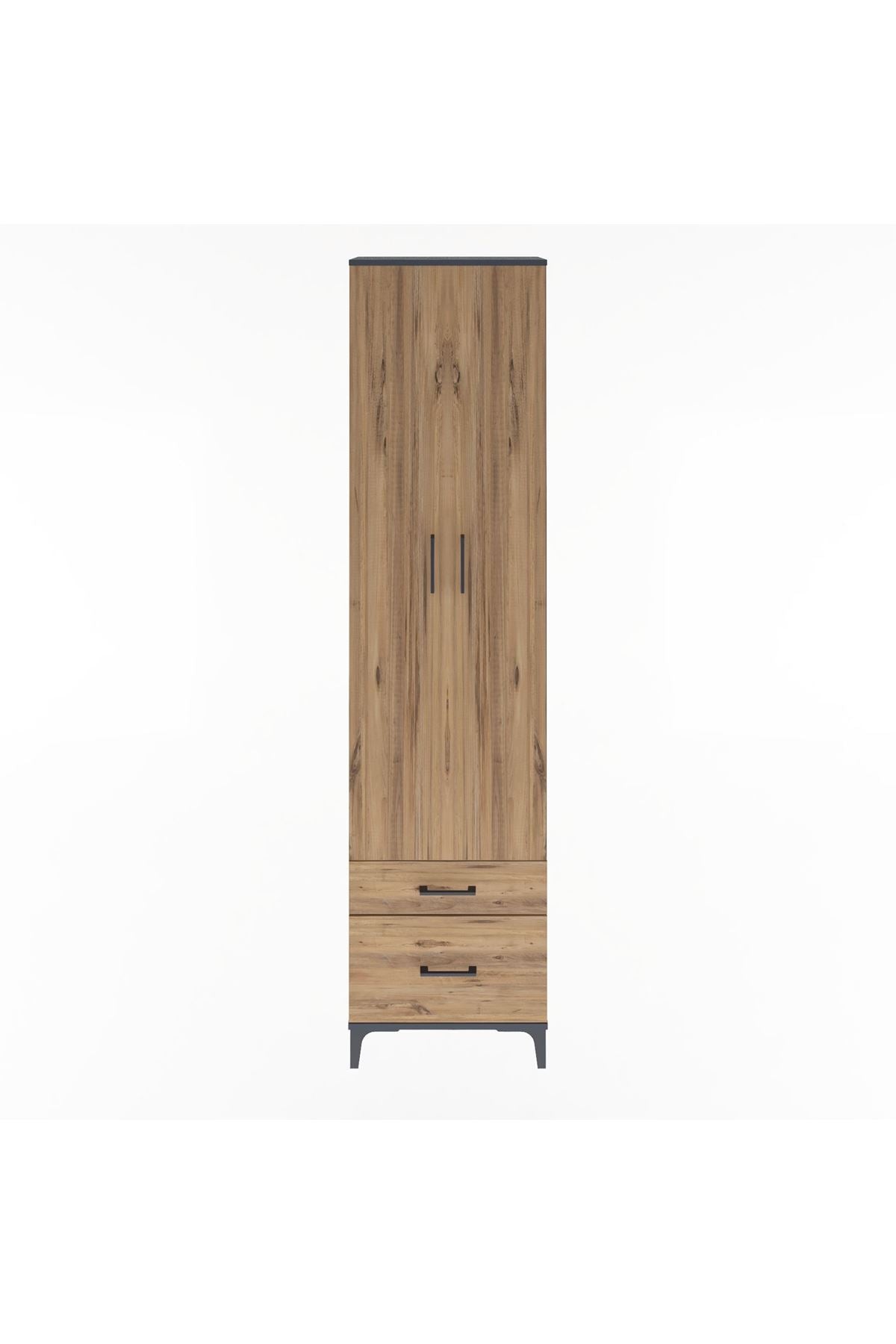 Arges Dolap 4 Raflı 2 Çekmeceli 2 Kapaklı 60x30x243 - S32M006V6A