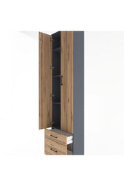 Arges Dolap 4 Raflı 2 Çekmeceli 2 Kapaklı 60x30x243 - S32M006V6A