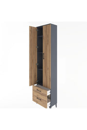 Arges Dolap 4 Raflı 2 Çekmeceli 2 Kapaklı 60x30x243 - S32M006V6A