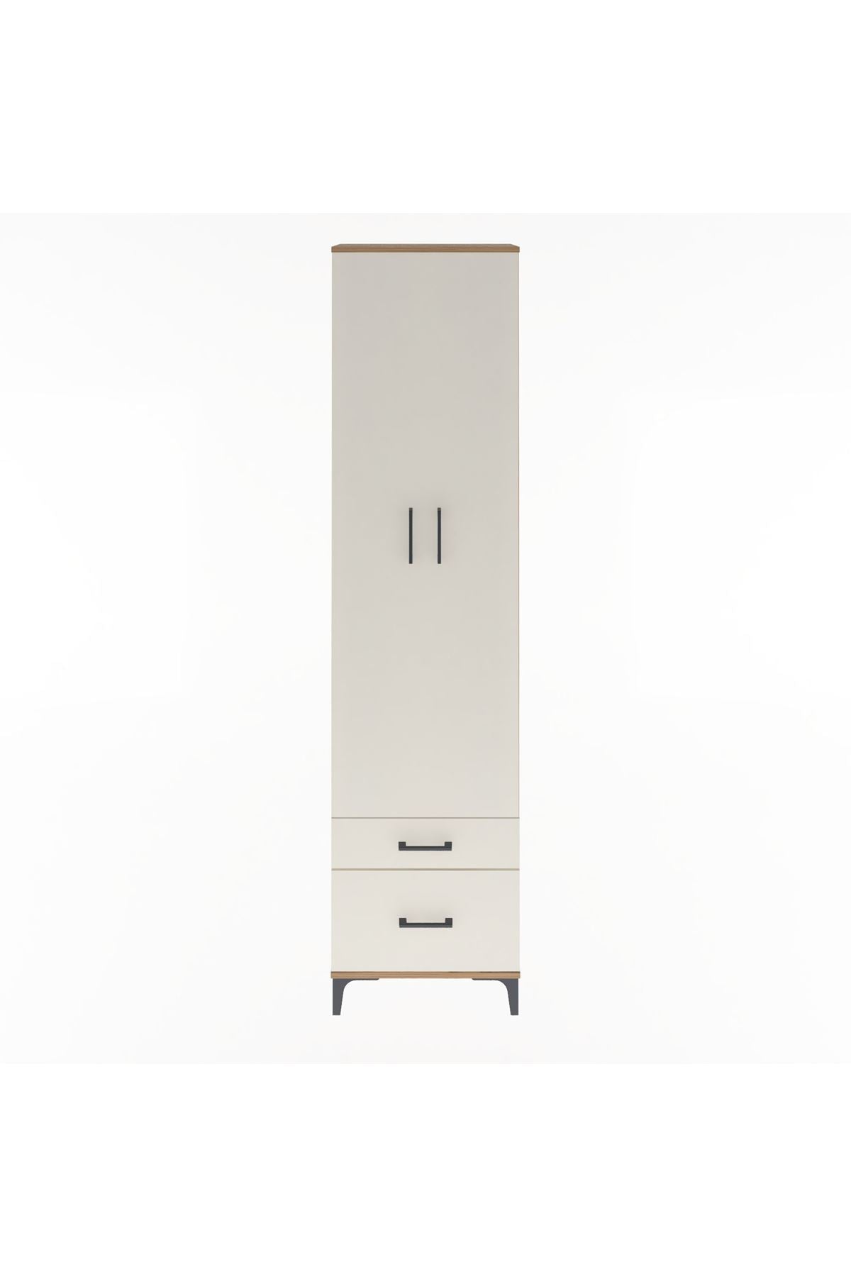 Arges Dolap 4 Raflı 2 Çekmeceli 2 Kapaklı 60x30x243 - S32M006V7A