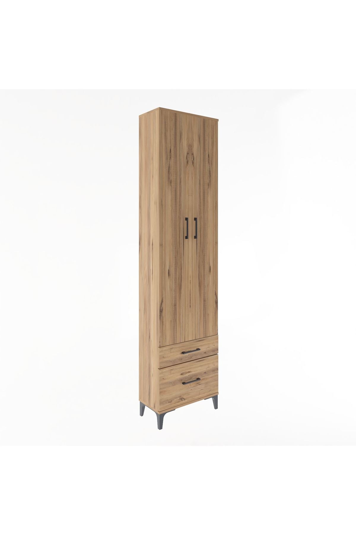 Arges Dolap 4 Raflı 2 Çekmeceli 2 Kapaklı 60x30x243 - S32M006V9A