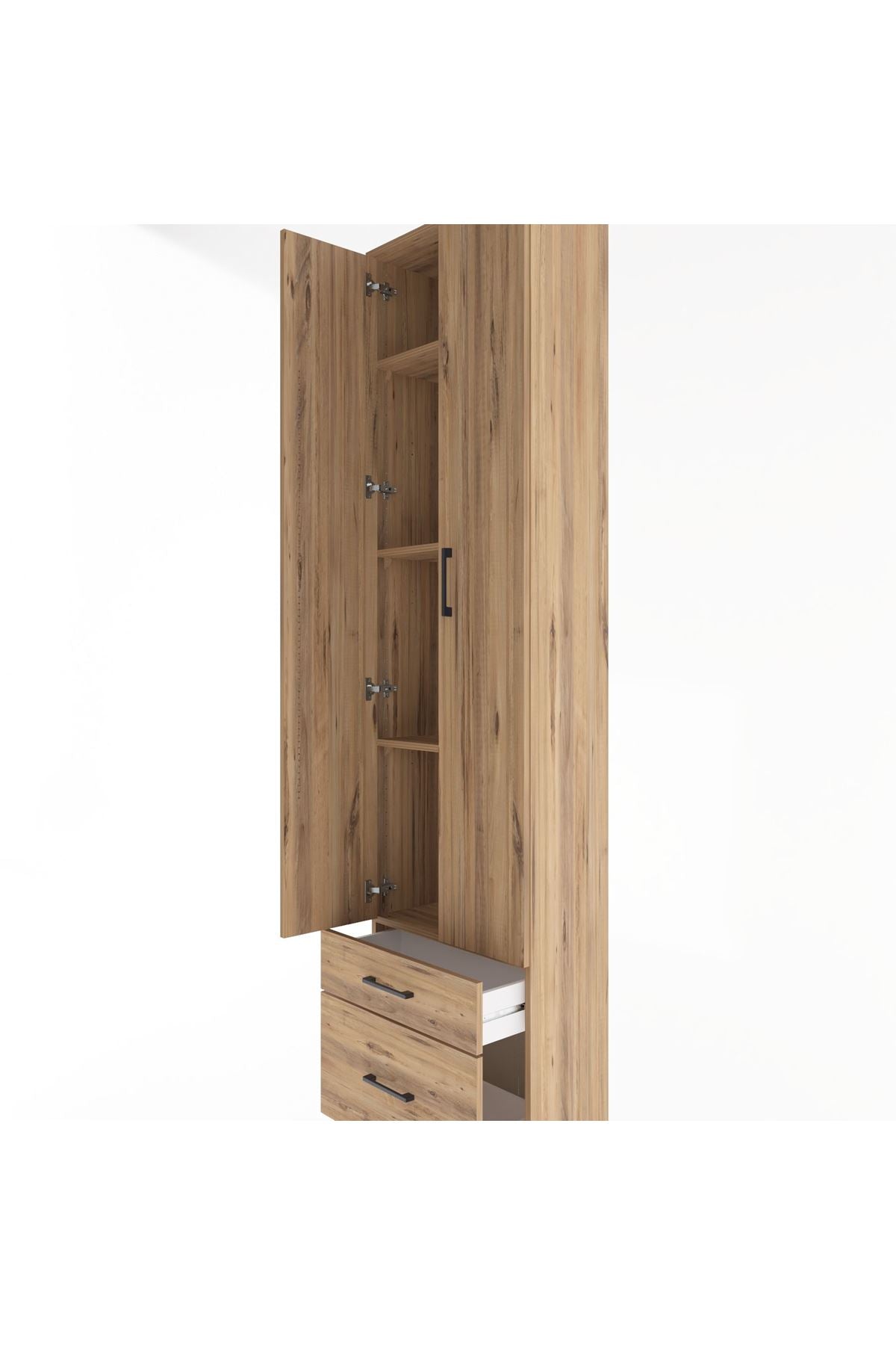 Arges Dolap 4 Raflı 2 Çekmeceli 2 Kapaklı 60x30x243 - S32M006V9A