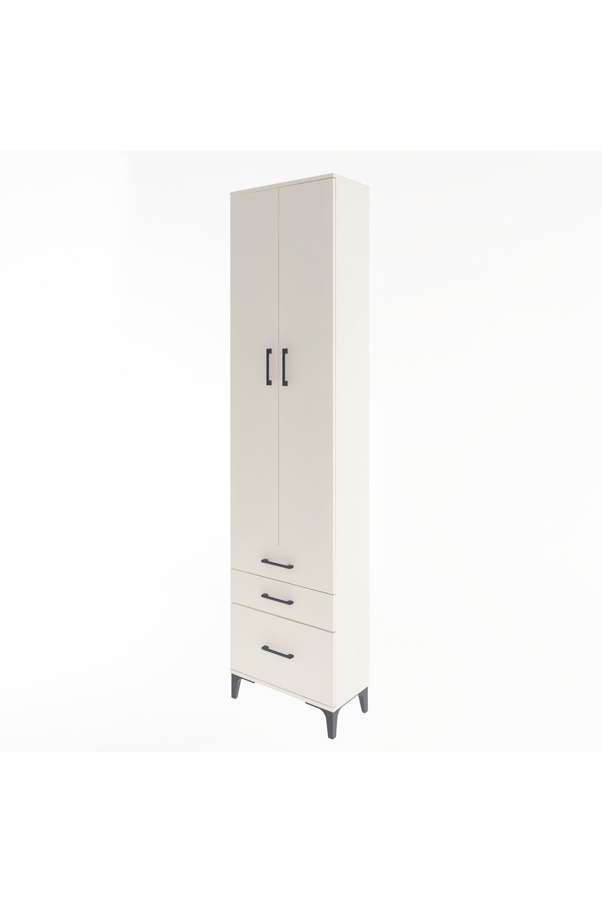 Arges Dolap 4 Raflı 3 Çekmeceli 2 Kapaklı 60x30x243 - S32M007V1A