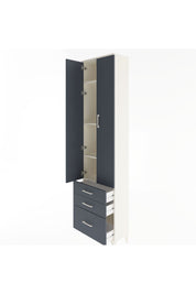 Arges Dolap 4 Raflı 3 Çekmeceli 2 Kapaklı 60x30x243 - S32M007V2A