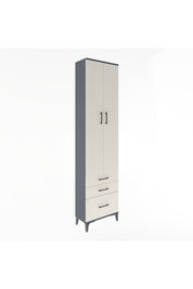 Arges Dolap 4 Raflı 3 Çekmeceli 2 Kapaklı 60x30x243 - S32M007V4A