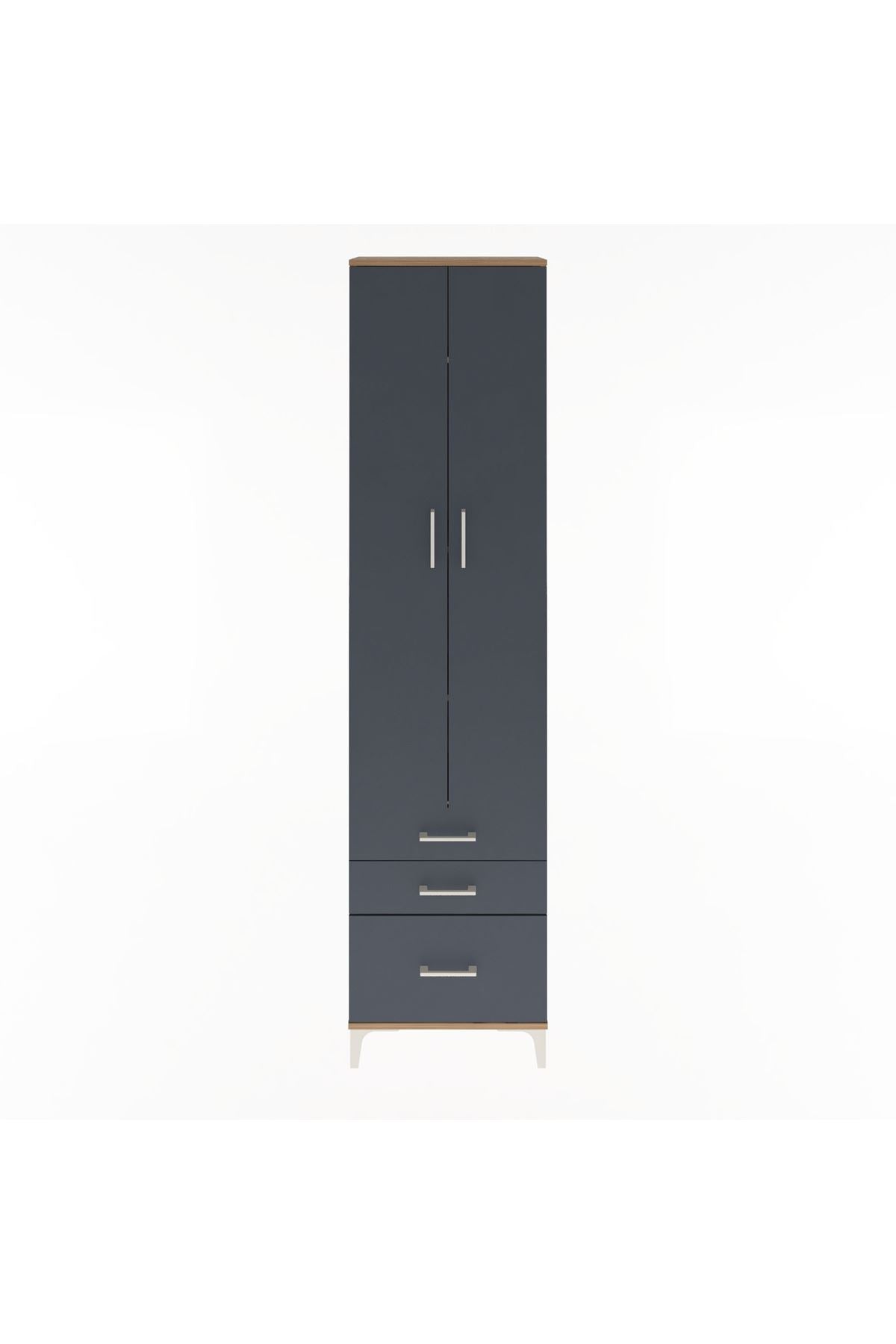 Arges Dolap 4 Raflı 3 Çekmeceli 2 Kapaklı 60x30x243 - S32M007V8A