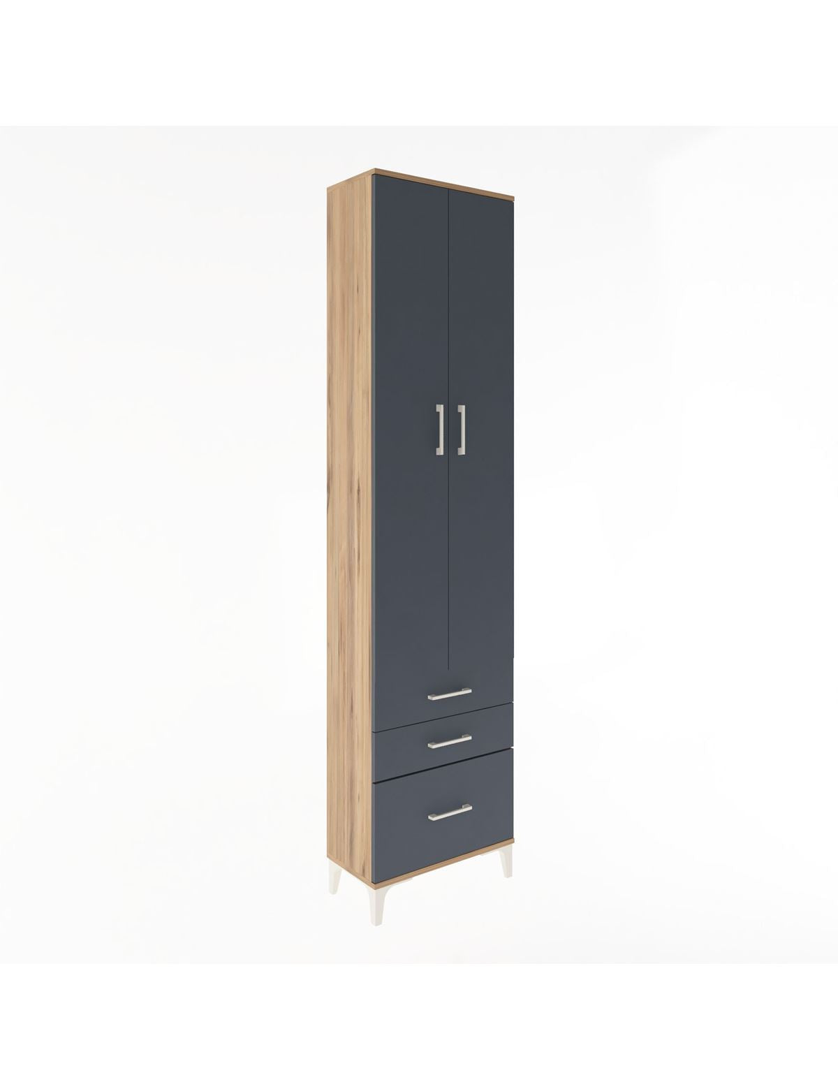 Arges Dolap 4 Raflı 3 Çekmeceli 2 Kapaklı 60x30x243 - S32M007V8A
