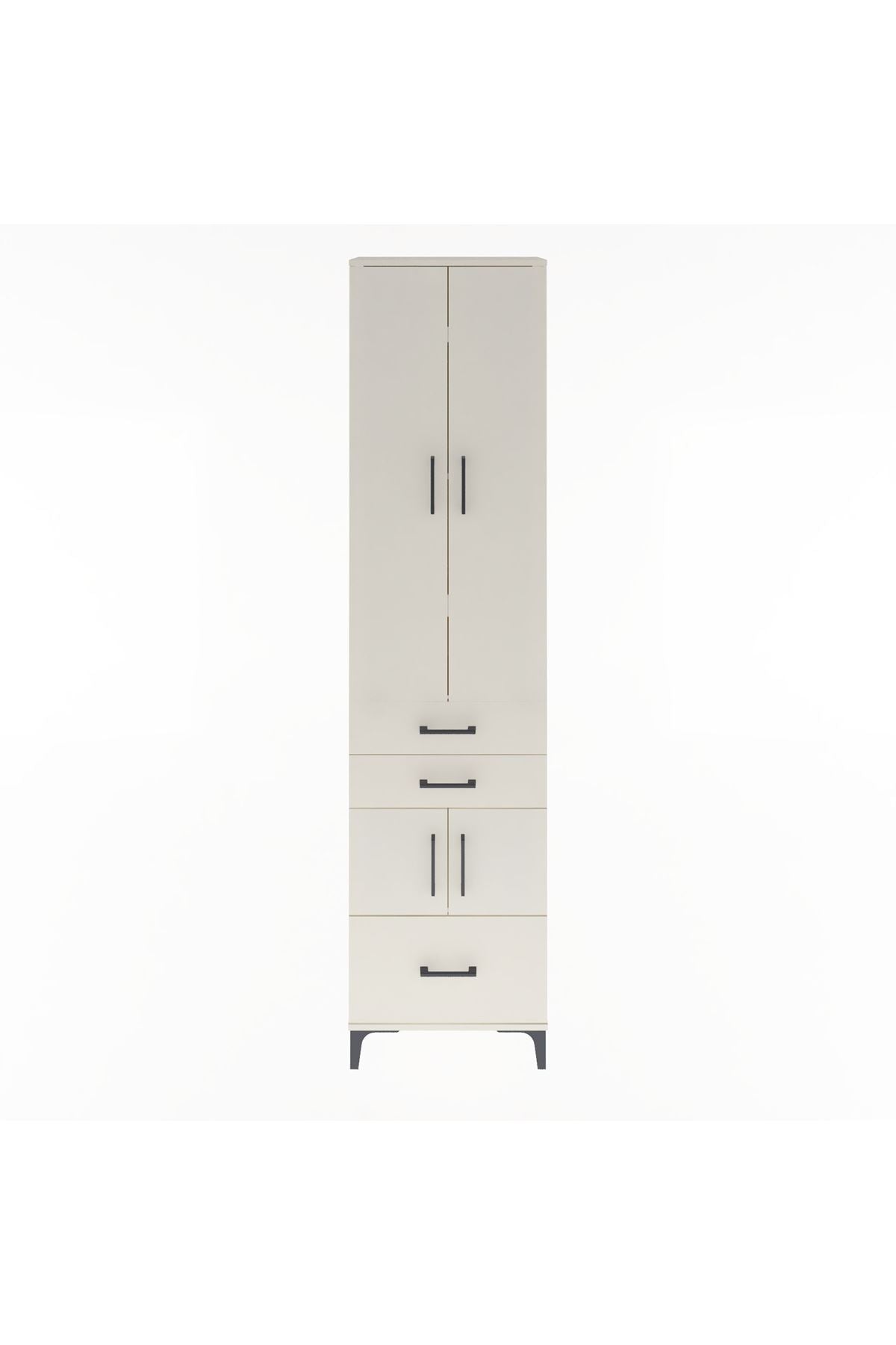 Arges Dolap 5 Raflı 3 Çekmeceli 4 Kapaklı 60x30x243 - S32M008V1A
