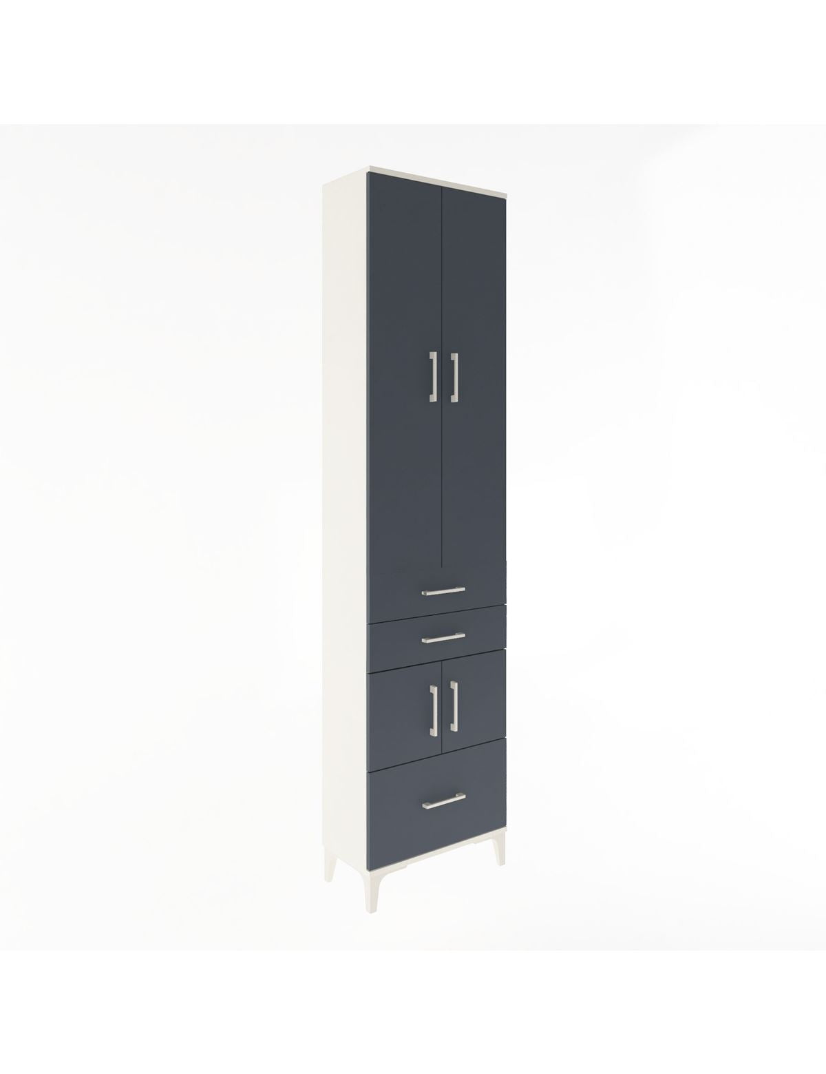 Arges Dolap 5 Raflı 3 Çekmeceli 4 Kapaklı 60x30x243 - S32M008V2A