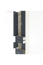 Arges Dolap 5 Raflı 3 Çekmeceli 4 Kapaklı 60x30x243 - S32M008V2A