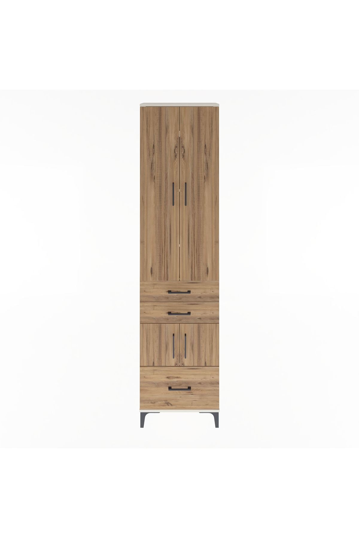 Arges Dolap 5 Raflı 3 Çekmeceli 4 Kapaklı 60x30x243 - S32M008V3A