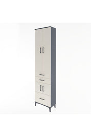 Arges Dolap 5 Raflı 3 Çekmeceli 4 Kapaklı 60x30x243 - S32M008V4A