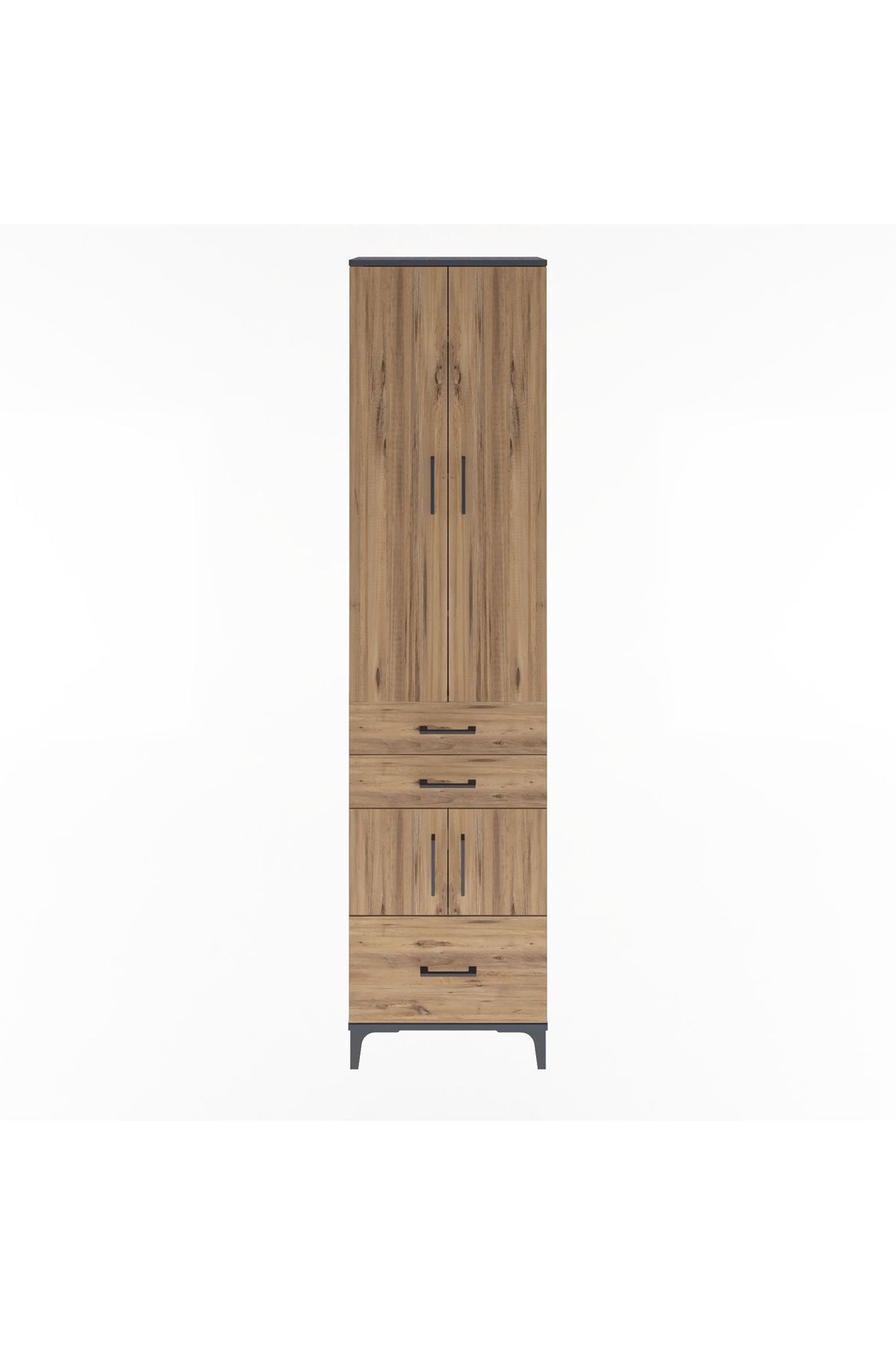 Arges Dolap 5 Raflı 3 Çekmeceli 4 Kapaklı 60x30x243 - S32M008V6A