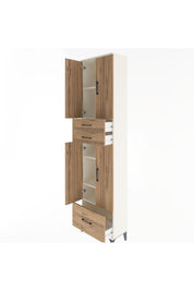 Arges Dolap 5 Raflı 3 Çekmeceli 4 Kapaklı 60x30x243 - S32M009V3A