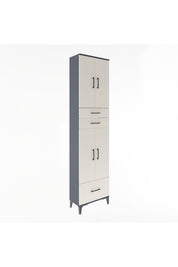 Arges Dolap 5 Raflı 3 Çekmeceli 4 Kapaklı 60x30x243 - S32M009V4A
