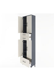 Arges Dolap 5 Raflı 3 Çekmeceli 4 Kapaklı 60x30x243 - S32M009V4A
