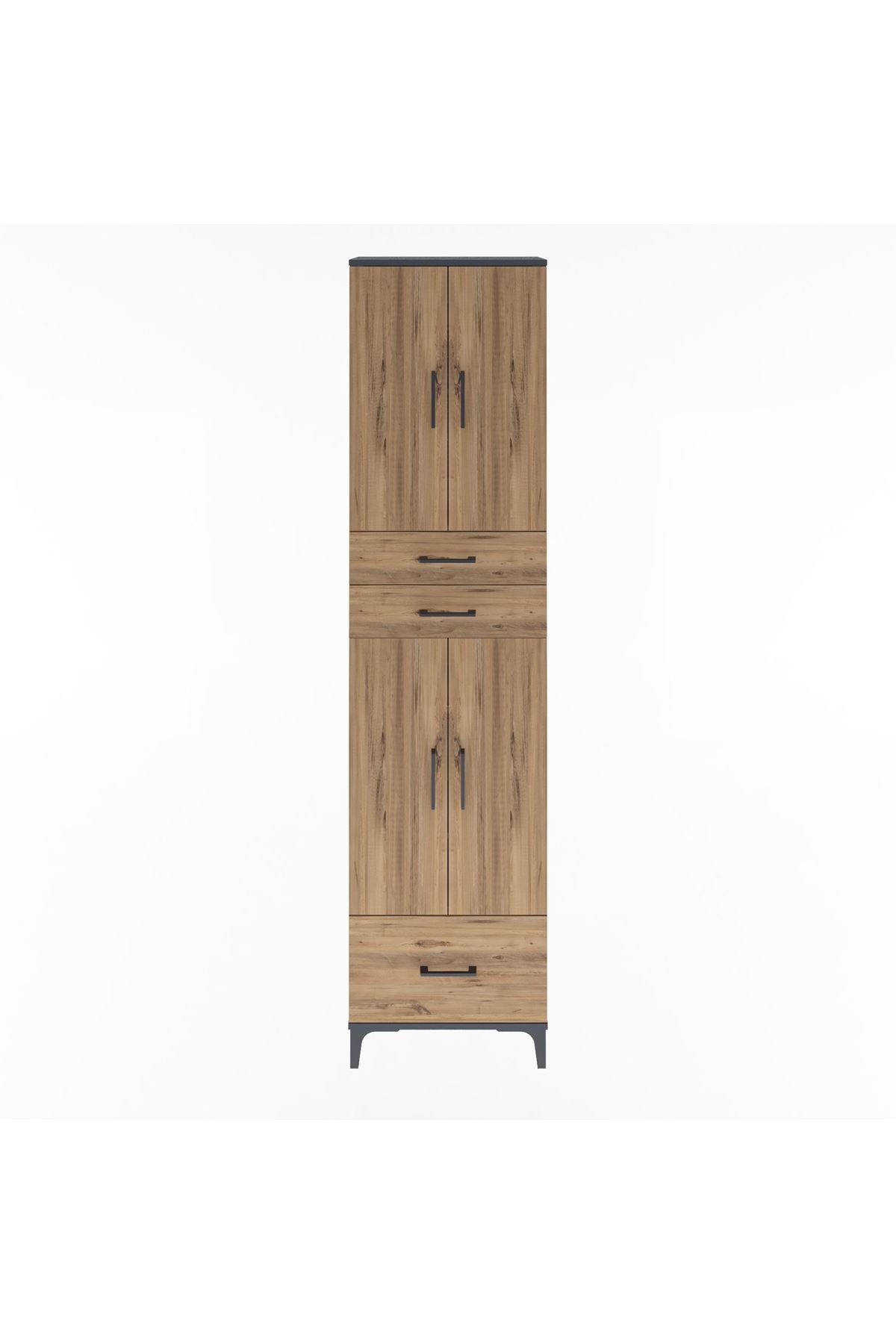 Arges Dolap 5 Raflı 3 Çekmeceli 4 Kapaklı 60x30x243 - S32M009V6A