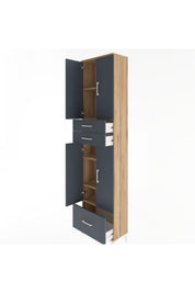 Arges Dolap 5 Raflı 3 Çekmeceli 4 Kapaklı 60x30x243 - S32M009V8A